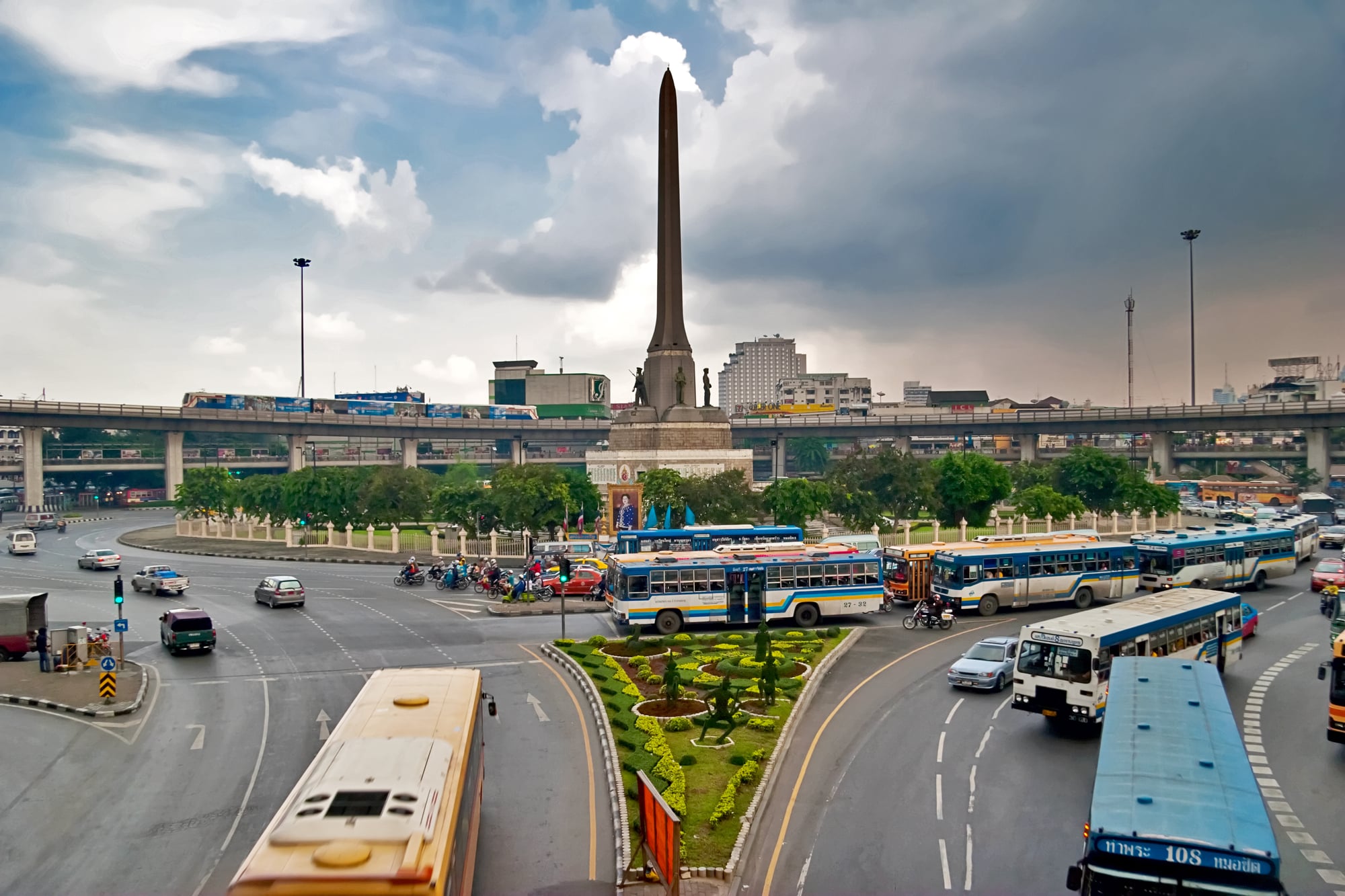 Victory Monument - Siegesdenkmal In Bangkok