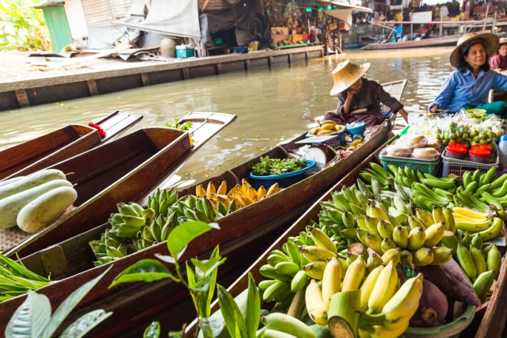 Damnoen Saduak Floating Market - Schwimmende Märkte In Bangkok