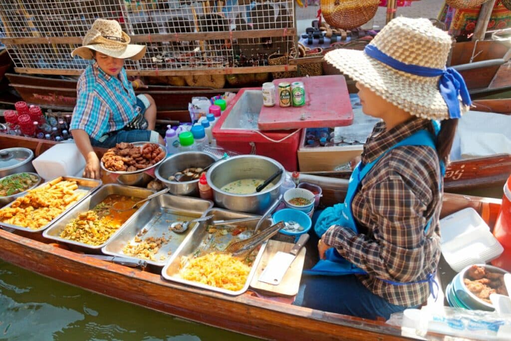 Damnoen Saduak Floating Market -  Schwimmende Märkte In Bangkok