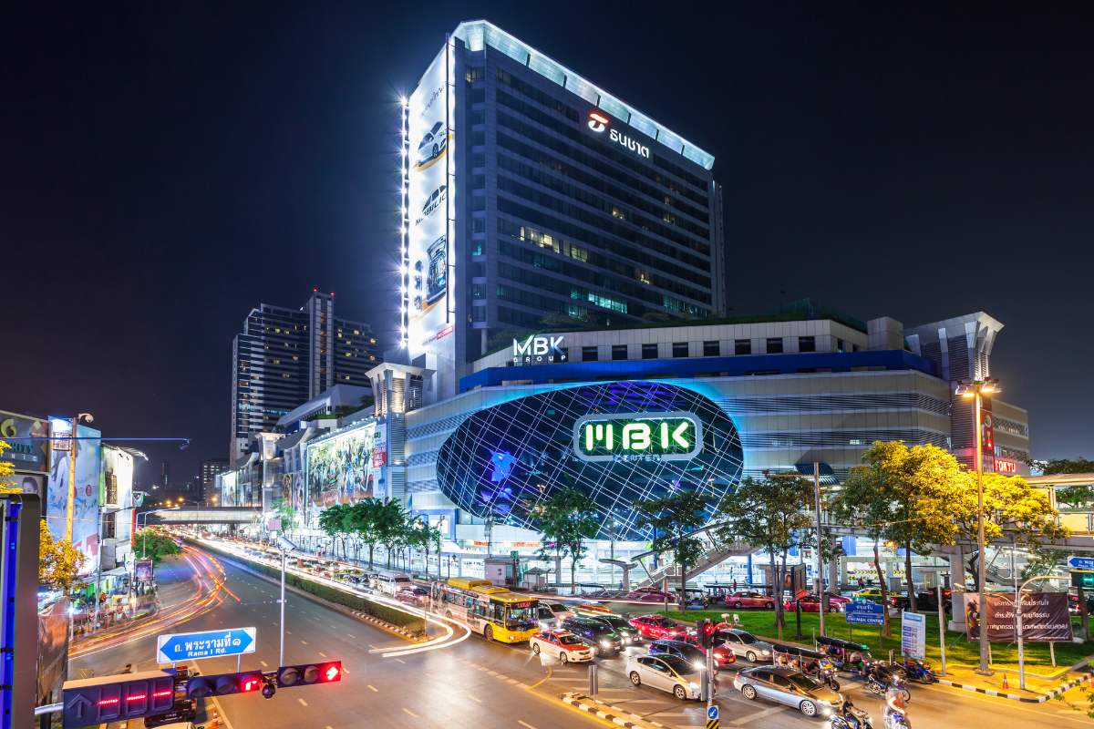 Mbk Center Bangkok Bei Nacht