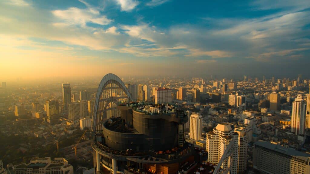 View Red Sky Rooftop Bar Bangkok