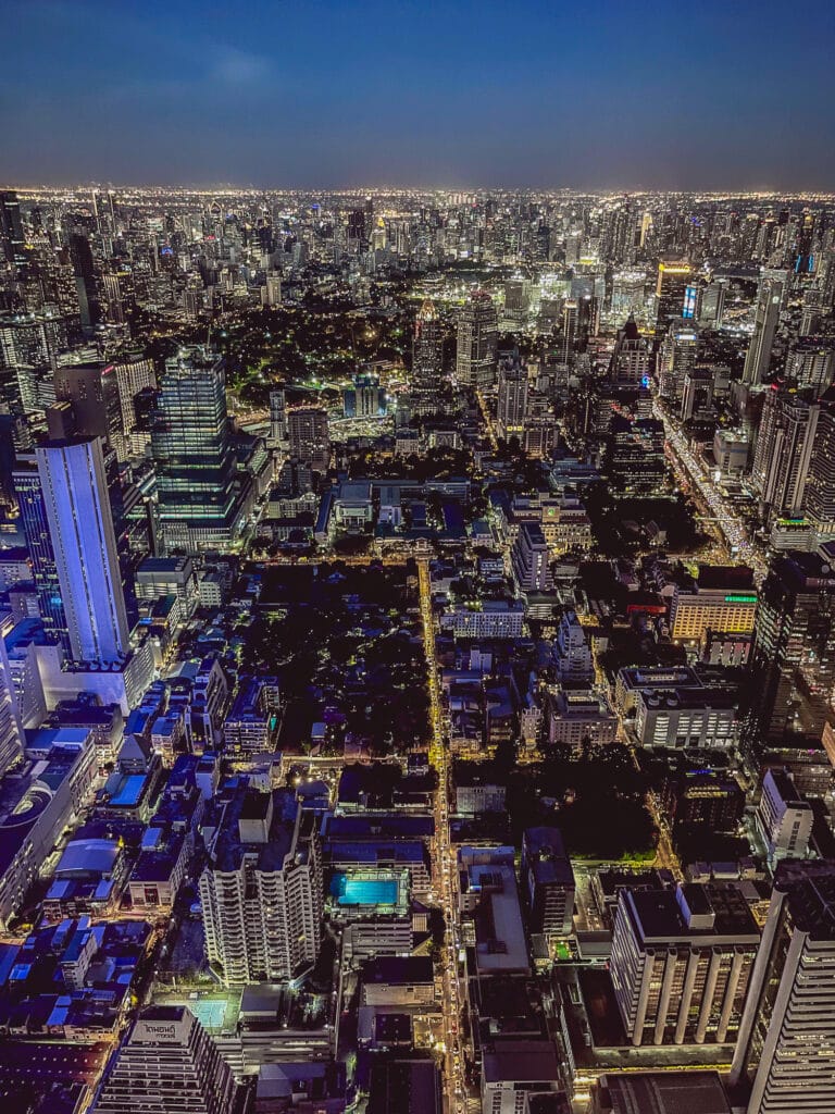 King Power Mahanakhon Skywalk Bangkok - View At Sunset