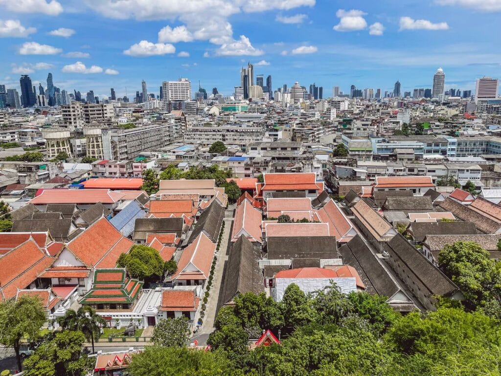 Wat Saket Bangkok - Golden Mount - Aussicht