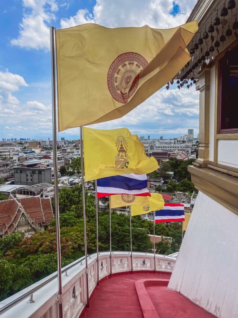 Wat Saket Bangkok - Golden Mount - Aussicht