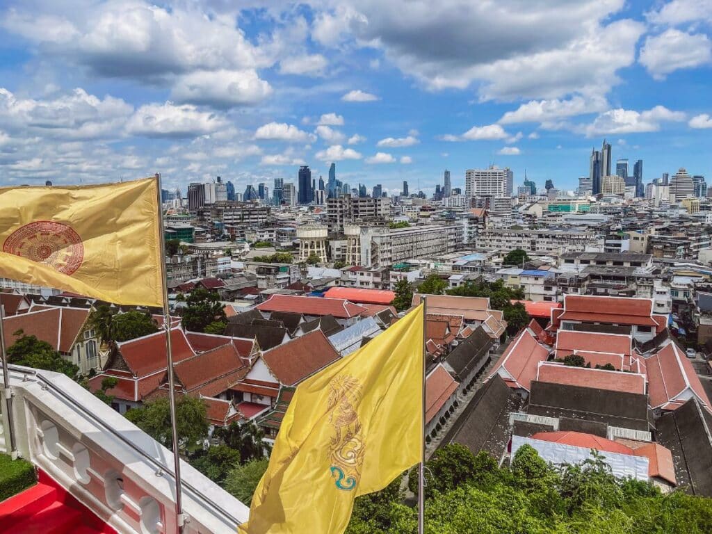 Wat Saket Bangkok - Golden Mount - Aussicht