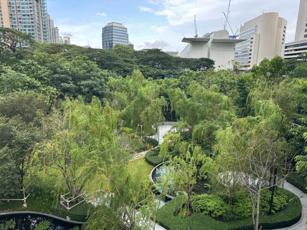Luftaufnahme Über Den Lumpini-Park Vom Kimpton Maa-Lai Bangkok